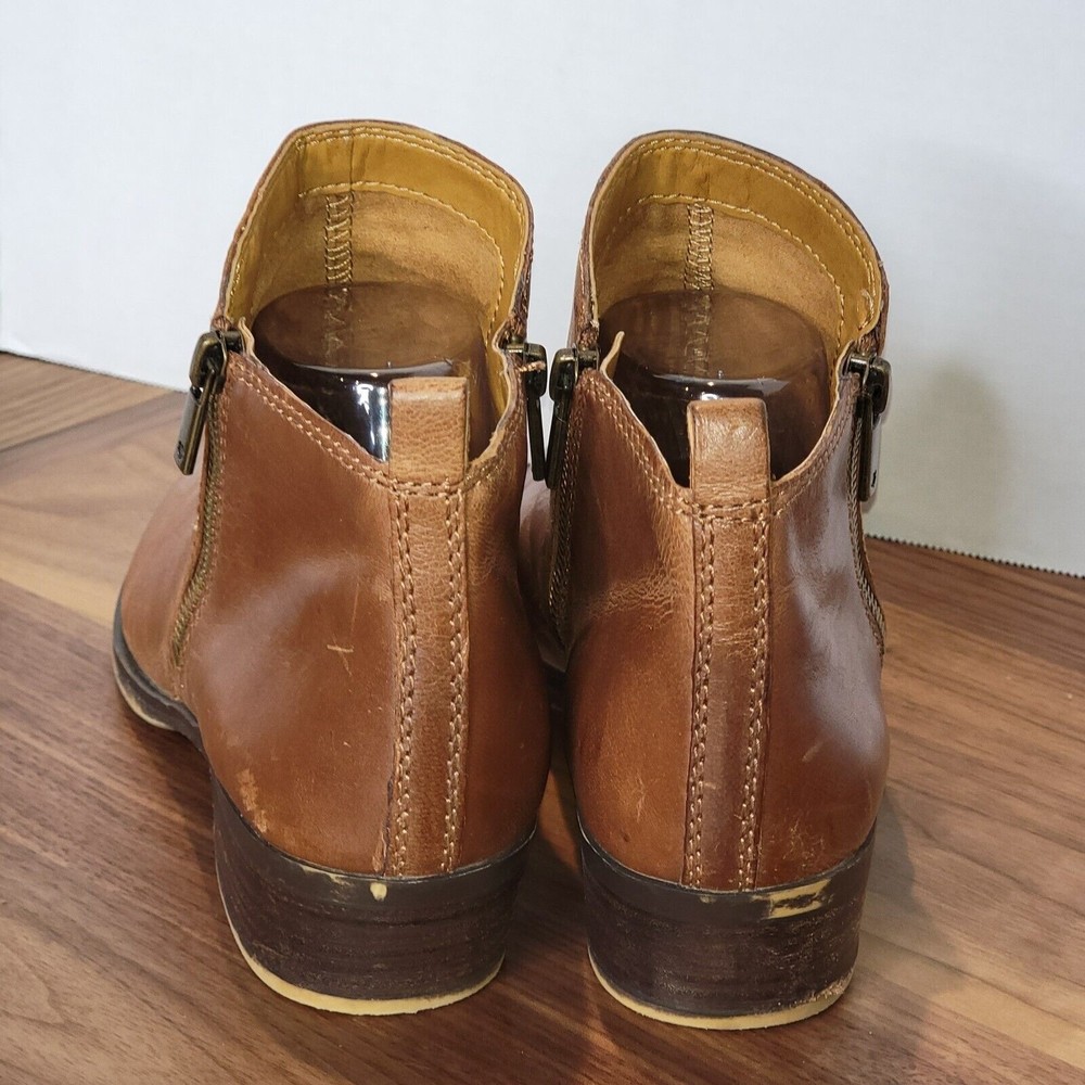 Lucky Brand Women's Tan Leather Ankle Booties - Picture 4 of 7
